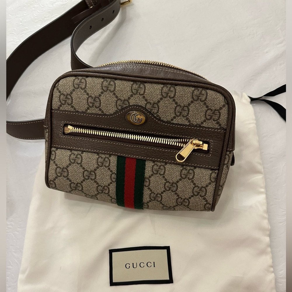 GG Supreme Small Ophidia Waist Bag